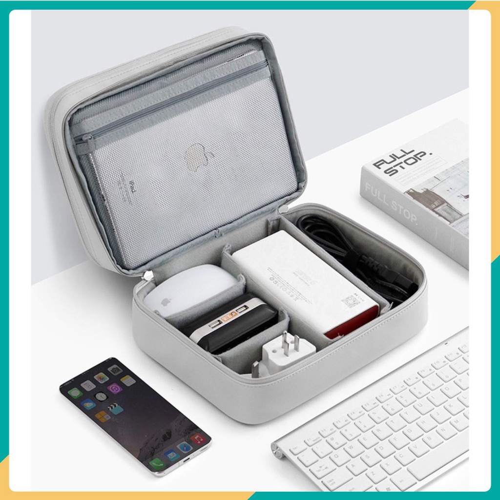 Túi đựng đồ công nghệ, bộ sạc macbook, máy tính bảng, dây cáp sạc, pin dự phòng Baona.