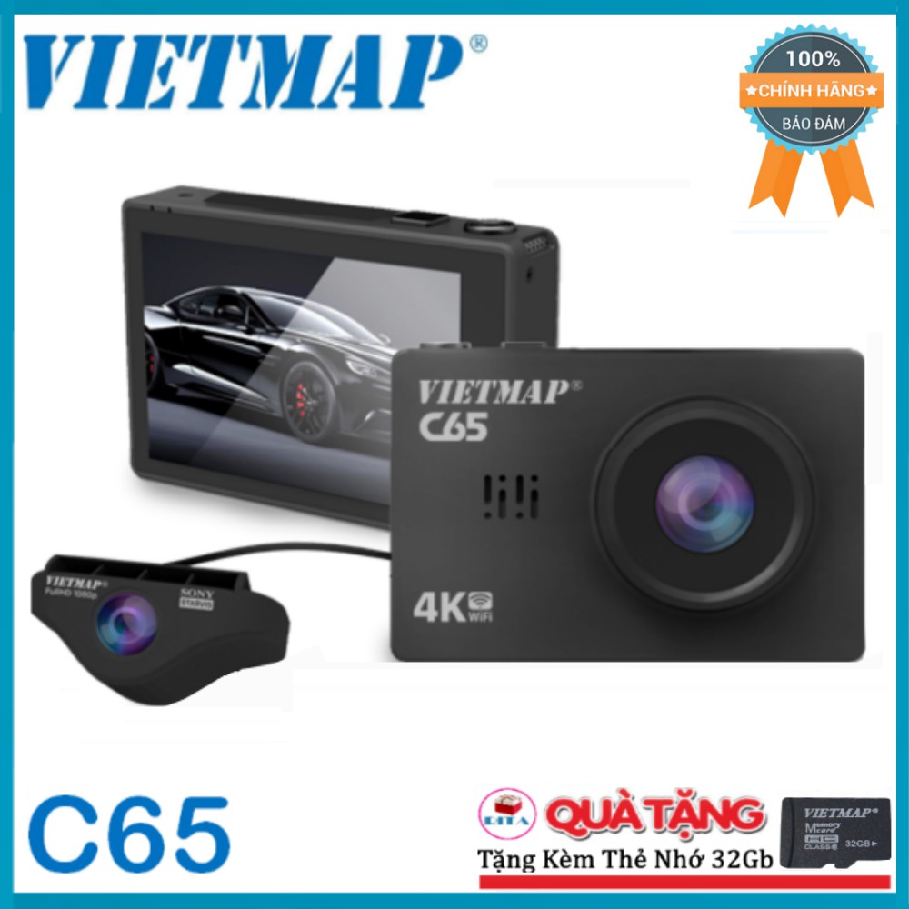 Camera Hành Trình Vietmap C65 Tặng Kèm Thẻ Nhớ 32GB