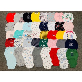 [ Ngẫu nhiên] set 5 body chip  sz 0-24m dài tay or cộc tay cho bé trai gái xuất dư xịn