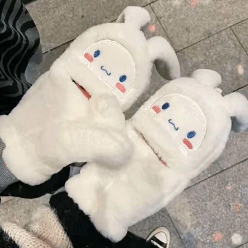 SANRIO Găng Tay Bông Chống Lạnh Dễ Thương Cho Nữ