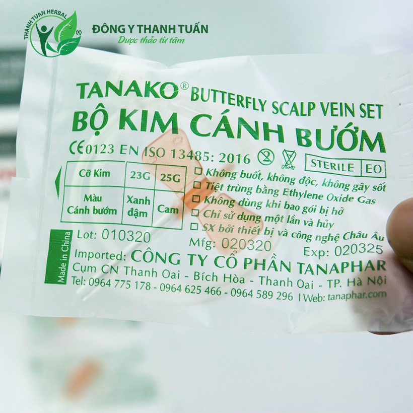 Kim Truyền Tĩnh Mạch Cánh Bướm TANAKO 25Gx 3/4 Đã Tiệt Trùng - Thanh Tuấn Medical