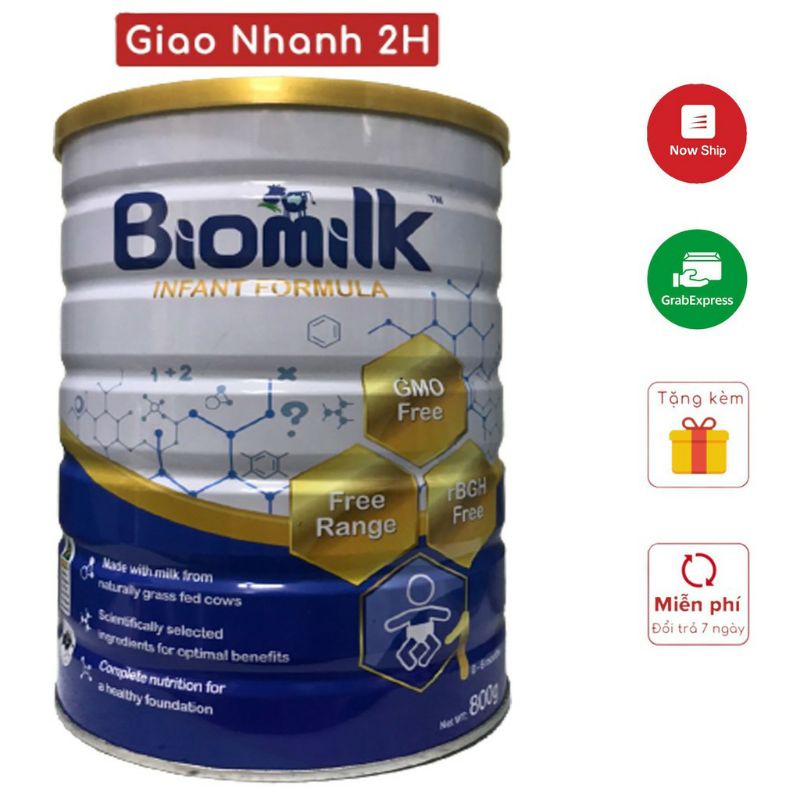 Sữa Biomilk Úc  số 1,2,3,4,5 lon 800g  nhập khẩu nguyên lon Của Úc