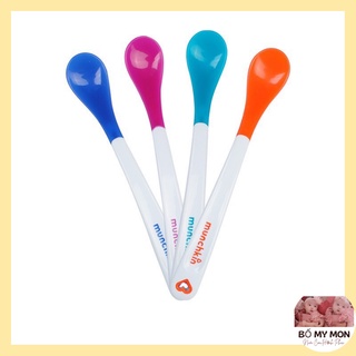 Thìa Ăn Dặm Silicon Báo Nóng Munchkin
