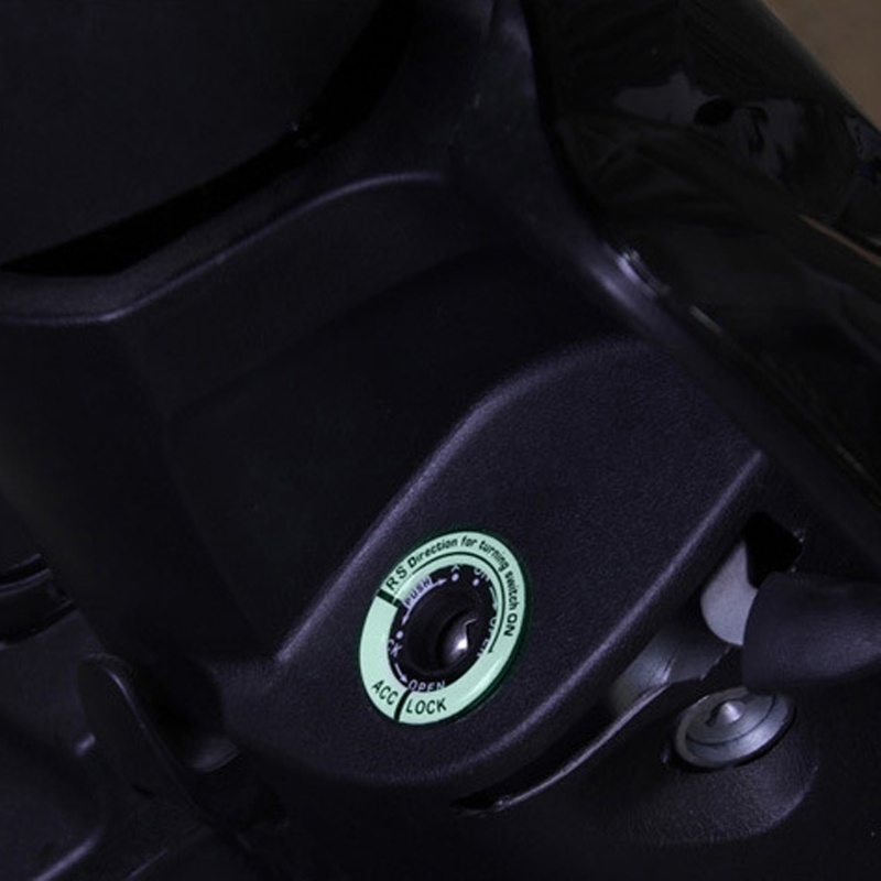 Aoto Nhãn Dán Lỗ Dạ Quang Phát Sáng Trang Trí Chìa Khóa Xe Hơi Xe Máy Không Làm Đau