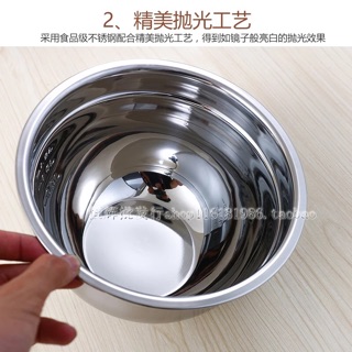 Tô Trộn Bột INox 3 Cỡ