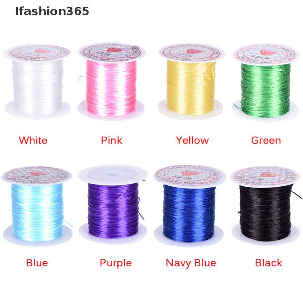 Cuộn dây cước co giãn dùng xỏ hạt làm vòng tay thủ công 0.8mm