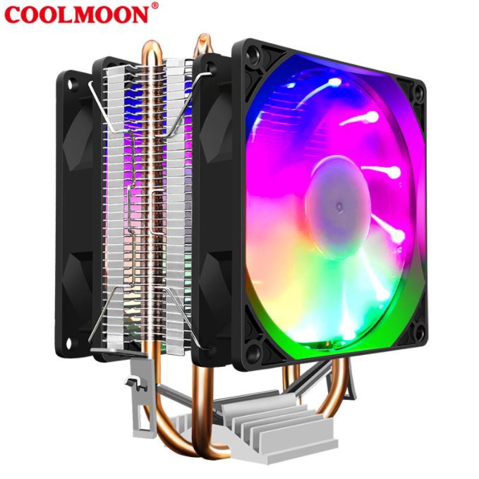 Tản Nhiệt Khí, Fan CPU Coolmoon Frost P22 Streamer Edition - 2 Fan