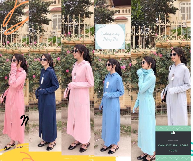 Áo Chống Nắng Nữ Toàn Thân💖FREE SHIP💖Chất Cotton Siêu Mịn Và Mát (Ảnh thật 100%) | BigBuy360 - bigbuy360.vn