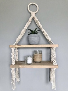 Kệ trang trí Macrame