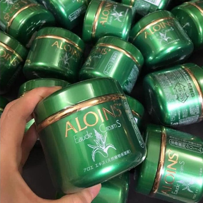 Kem lô hội Aloins Eaude Cream S 185g Nhật Bản, dưỡng ẩm trắng hồng cho da khô dầu nhạy cảm