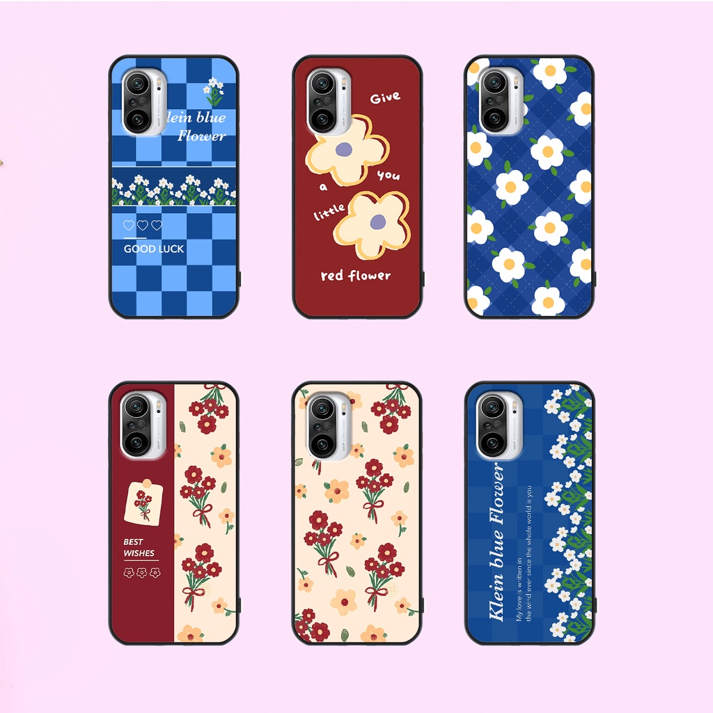 Ốp Xiaomi Redmi K40 / Redmi K40 Pro in hình hoa cỏ nhẹ nhàng,họa tiết caro xinh xắn.ốp lưng chống sốc