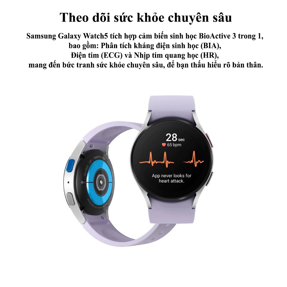 Đồng hồ thông minh Samsung Galaxy Watch 5 - Hàng chính hãng