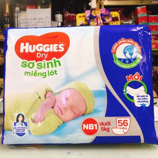Miếng lót sơ sinh Huggies Newborn 1 56 miếng