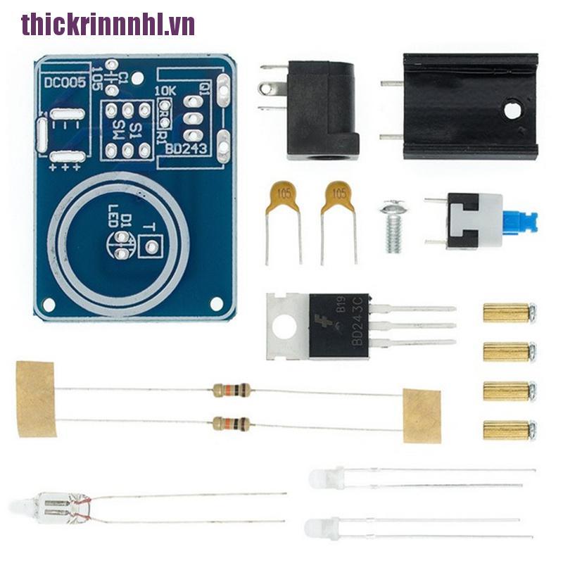 [rinhl]DC 15-24V 2A Mini Coil Plasma Speaker Electric Electronic Kit 15W DIY Tool