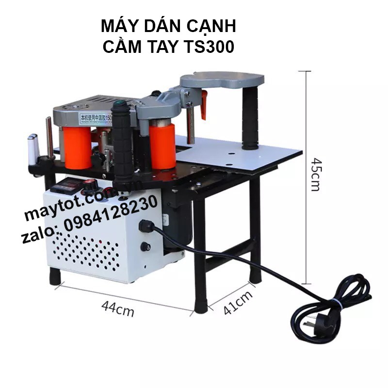 Máy dán cạnh mini ST300 tặng kèm keo, bộ dao gọt
