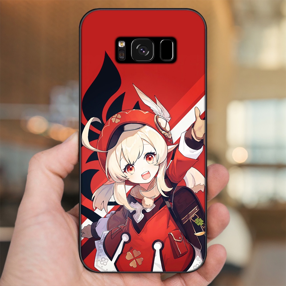 Ốp lưng Samsung S8, S8 Plus viền đen in hình Klee Genshin Impact