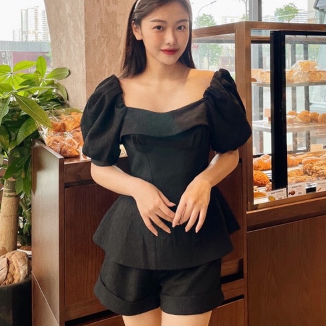 Quần short gấm xắn line , Peace House Clothing