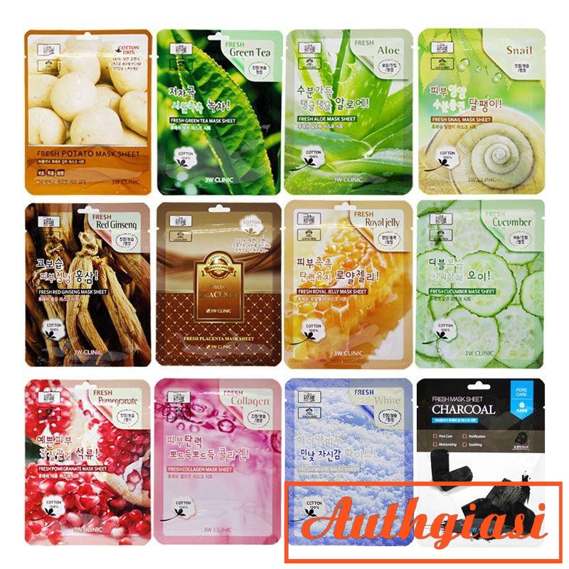 Mặt nạ 3W Clinic Fresh Mask dưỡng da hiệu quả 23ml [Nhiều Vị] | BigBuy360 - bigbuy360.vn