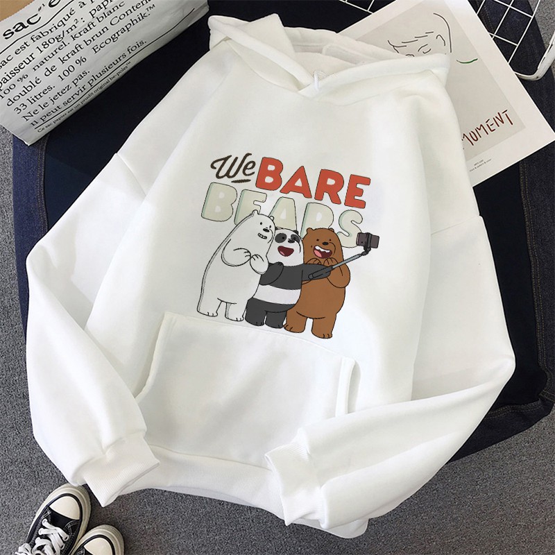 Áo Hoodie Nỉ In Hình We Bare Bears (3 Chú Gấu) Unisex Nam và Nữ | BigBuy360 - bigbuy360.vn