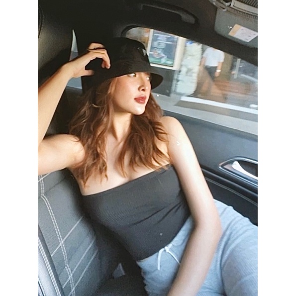 Áo ống thun tăm co giãn Cara L'amant Boutique