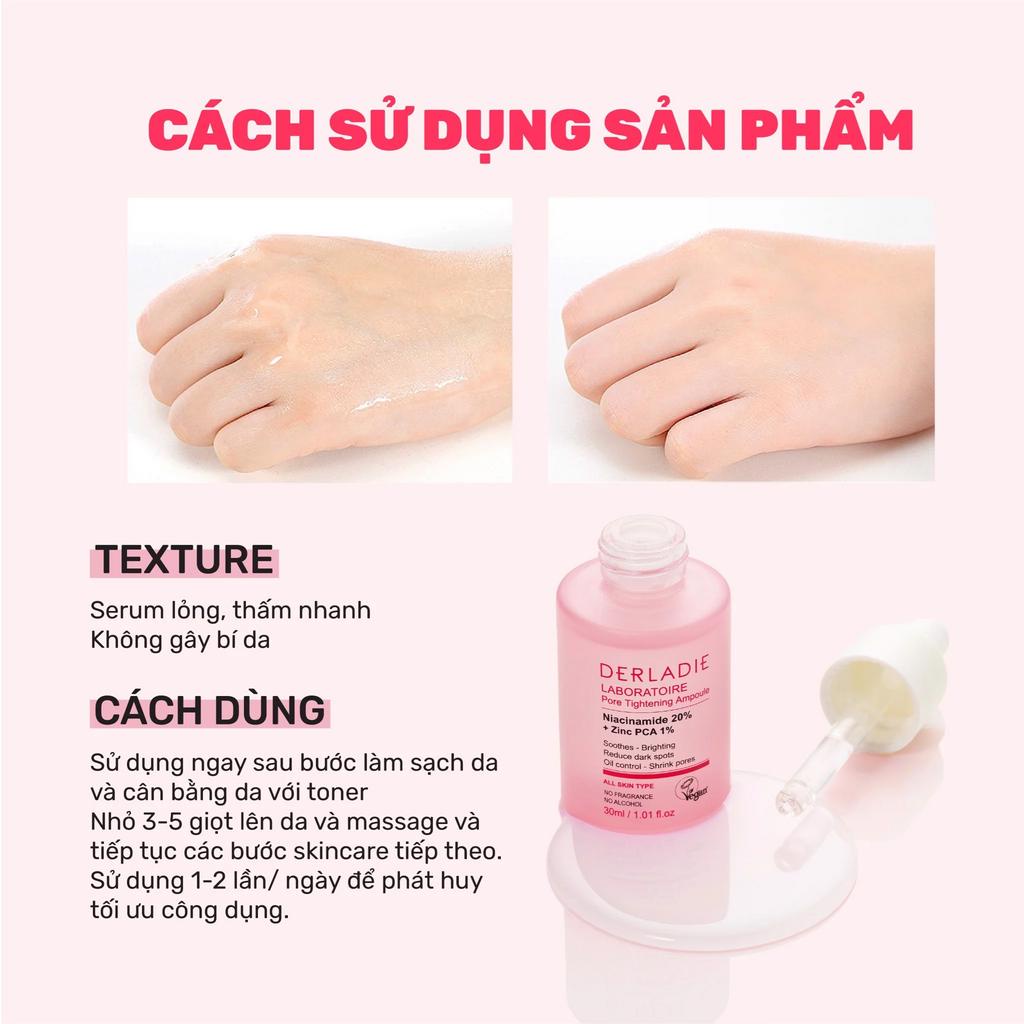 Tinh Chất Serum Derladie Laboratoire Pore Tightening Ampoule 30ml