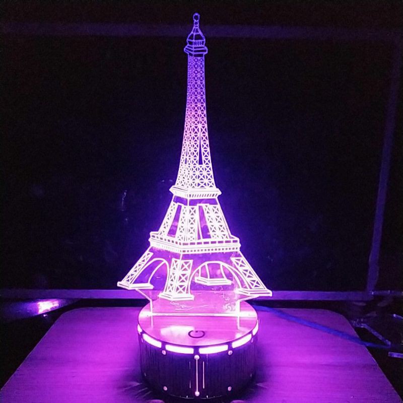 Đèn Ngủ 3D Led Tháp Eiffel