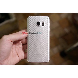 2 Tấm Dán Mặt Sau Lưng Vân 3D Carbon Samsung Galaxy S7 - S7 Edge