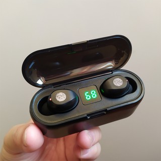 Tai Nghe Bluetooth, Tai Nghe Không Dây AMOI F9 TWS 5.0 9D, Cảm Ứng Chạm, Chống Nước, Chống Ồn.