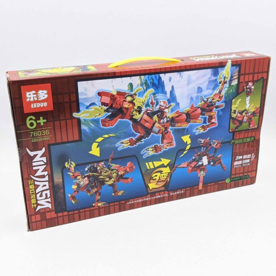 [Khai trương giảm giá] Đồ chơi lắp ráp LEGO NINJA - Xếp hình Ninja rồng - 480 miếng ghép
