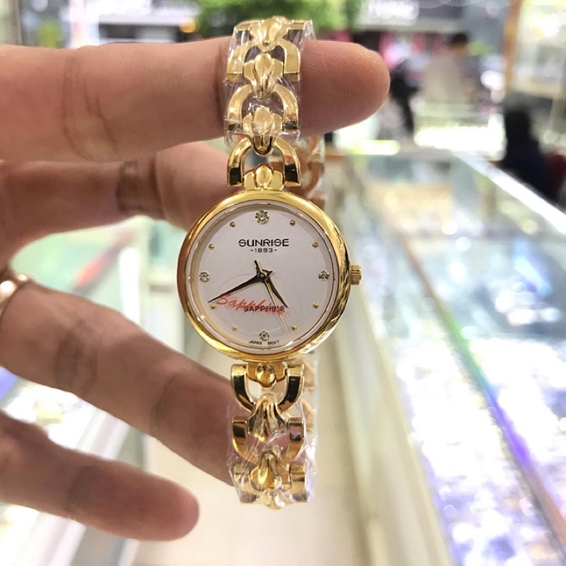 Đồng hồ nữ SUNRISE 9927SAV full hộp chính hãng, kính Sapphire chống xước, chống nước