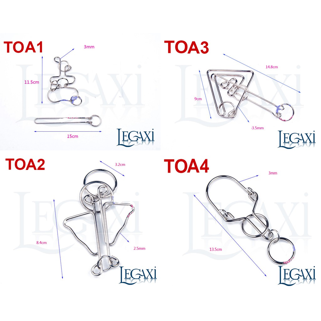 Móc khóa IQ Tháo Lắp Rèn Luyện Trí Tuệ