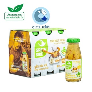 Nước yến đông trùng hạ thảo Green Bird (6chai *185ml)