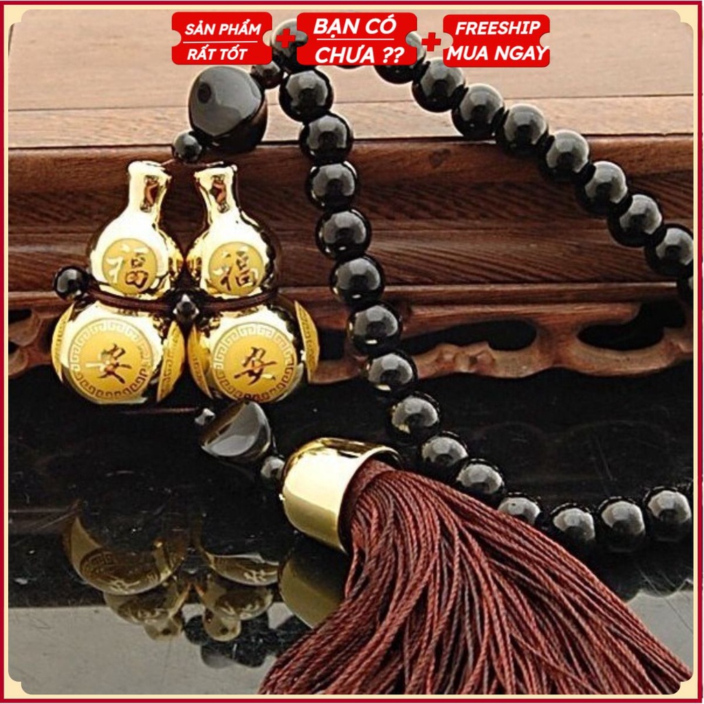 Vòng Trang Trí Hồ Lô Trên Ô TÔ + Tặng Dụng Cụ Lấy Ráy Tai