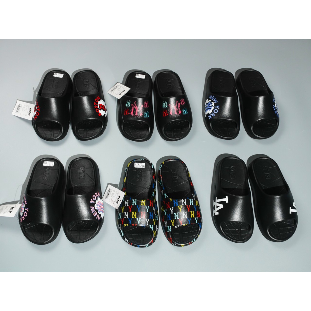 Dép Đúc 𝐌𝐋𝐁 Black Đen LA bản mới Bánh Mì Đế Cao 5CM Quai Ngang Nữ ♥️ Hàng Cao Cấp + Fom nhỏ ♥️ thiết kế cá tính