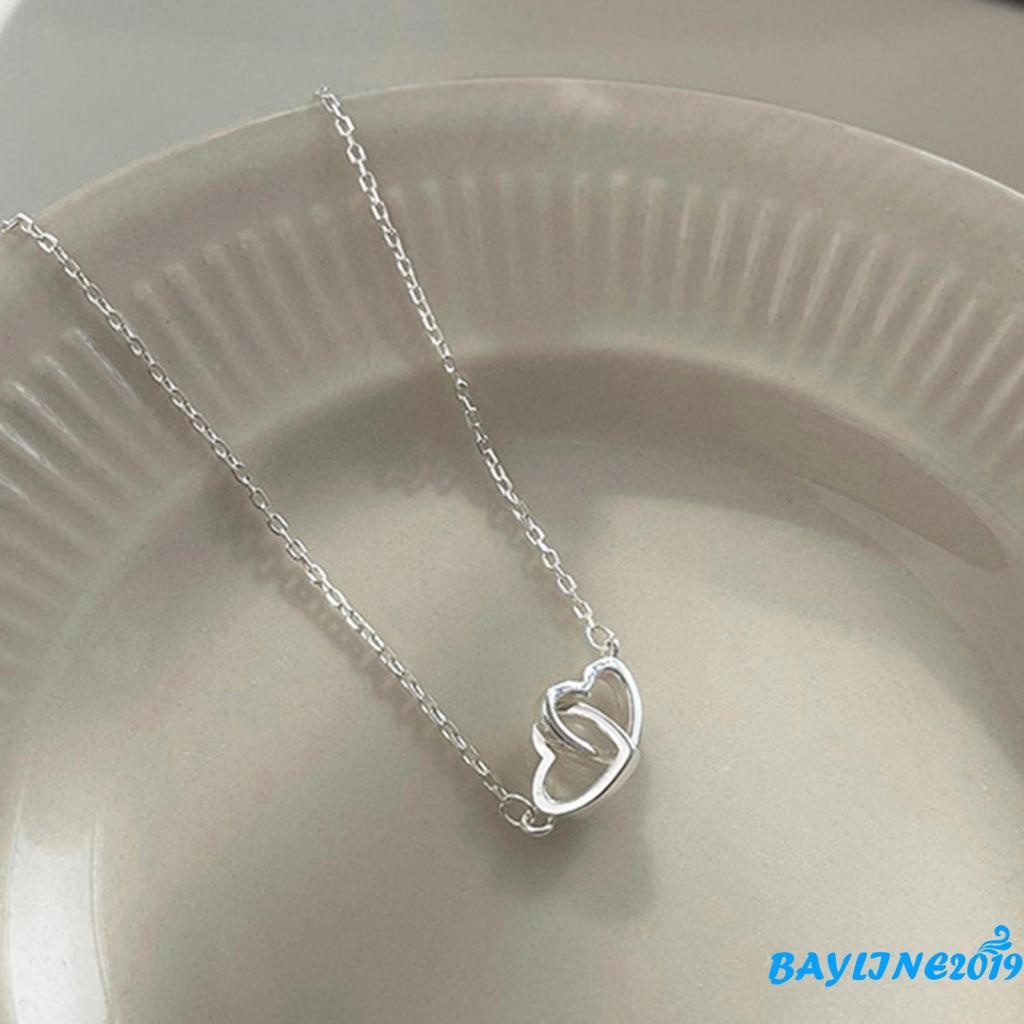 Vòng Tay Dây Xích Hình Trái Tim Đôi Rỗng Có Thể Điều Chỉnh Trang Sức Thời Trang Dành Cho Bạn Nữ