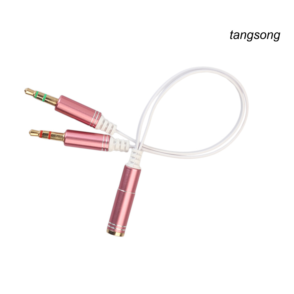 Cáp Chia Âm Thanh Tai Nghe 2 Đầu Dương Sang 1 Đầu Cái Ts-3.5Mm