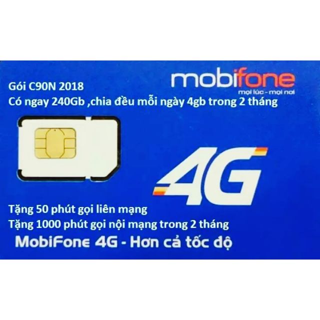 Sim Mobifone C90n miễn phí tháng đầu