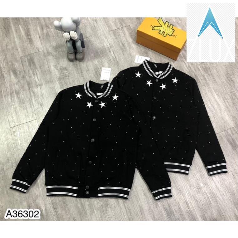 Áo bomber Nam Thêu Ngôi Sao Cao Cấp - Áo Khoác Bomber Đính Kim Sa Max Đỉnh - Mẫu Mới Nhất 2021