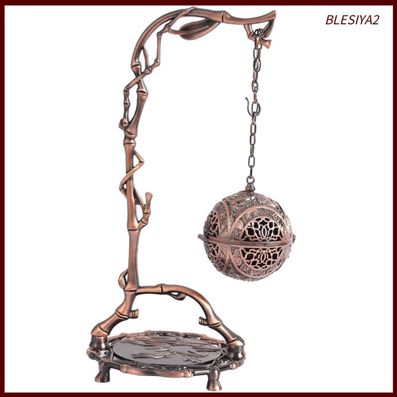 Chinese Alloy Dragon Hanging Backflow Incense Burner Office Bedroom~Bronze