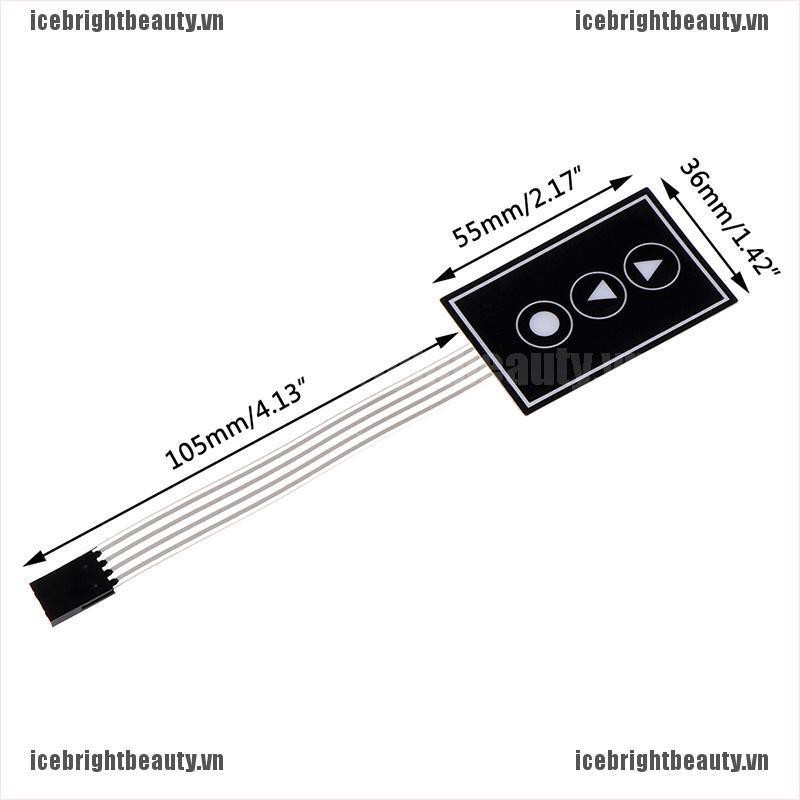 Tấm phím màng công tắc 3Key ma trận 36*55mm 3 phím | BigBuy360 - bigbuy360.vn