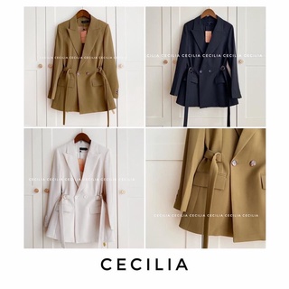 Áo khoác vest ANNE Blazer By CECILIA size S M L 3 màu: đen, trắng sữa và nâu mù tạt