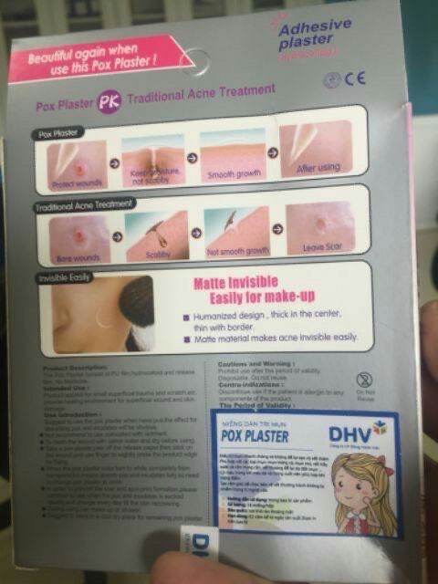 Dán mụn POX PLASTER (hộp 16 miếng)