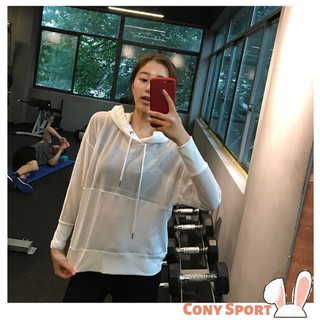 Áo Khoác dài tay thể thao nữ Sweat (Đồ tập gym,yoga) II NAM CONY SPORT