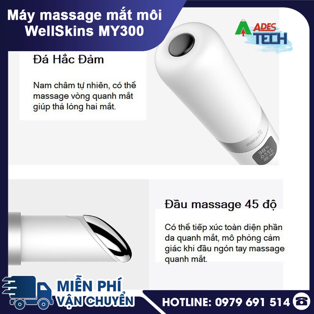 Máy Massage Mắt Xiaomi WellSkins WX MY300 - Giảm Mệt Mỏi - Xóa Nếp Nhăn Chống Lão Hóa
