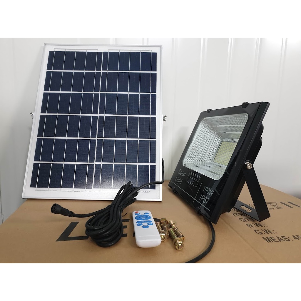 ĐÈN LED NĂNG LƯỢNG MẶT TRỜI 100W SOLAR LIGHT PIN 24Ah, CHÍNH HÃNG VIETNAMLED đt 0936395395