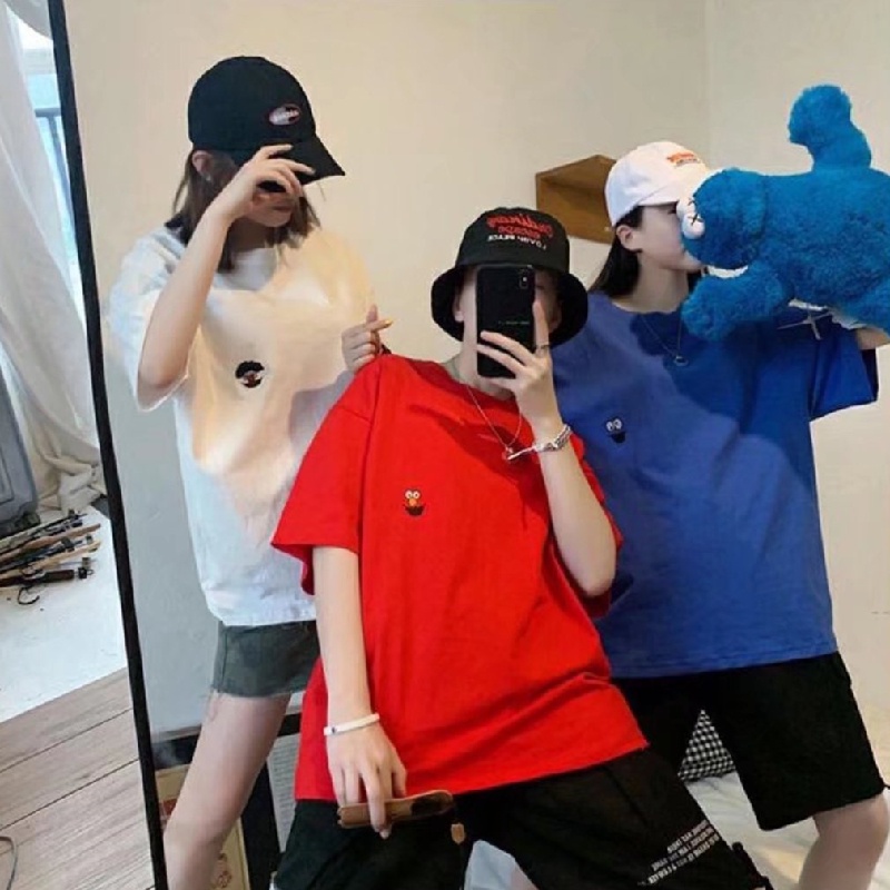 Áo Thun Nam Tay Ngắn Dáng Rộng Size M-5XL Phong Cách Hàn Quốc