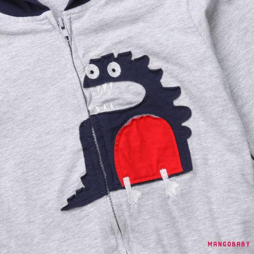 Áo Khoác Hoodie Hình Khủng Long Cho Bé Trai