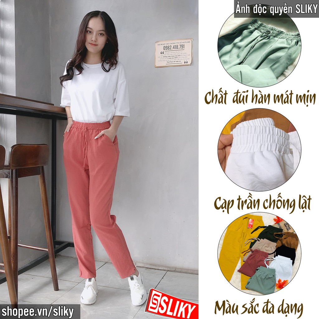 Quần đũi nữ baggy công, đũi hàn siêu mát - Siky | BigBuy360 - bigbuy360.vn