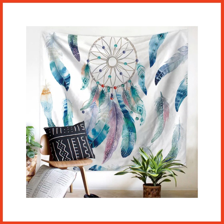 Tranh Vải Background Chụp Ảnh Treo Tường Họa Tiết DreamCatcher [ Tặng Kèm Móc Treo Tranh ]