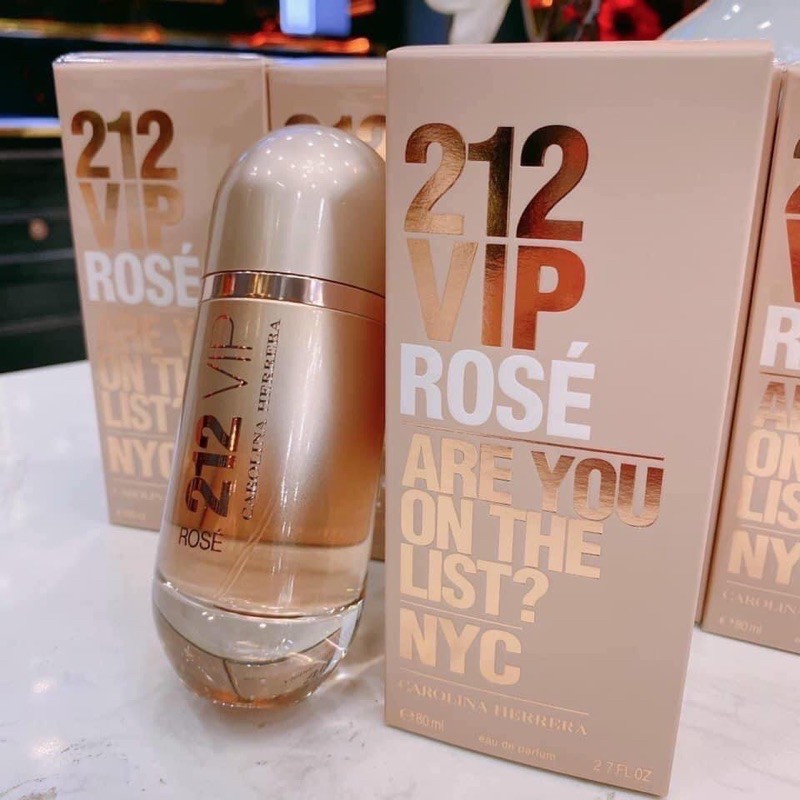 NƯỚC HOA 212 VIP ROSE CAROLINA HERRERA EDP  80ML